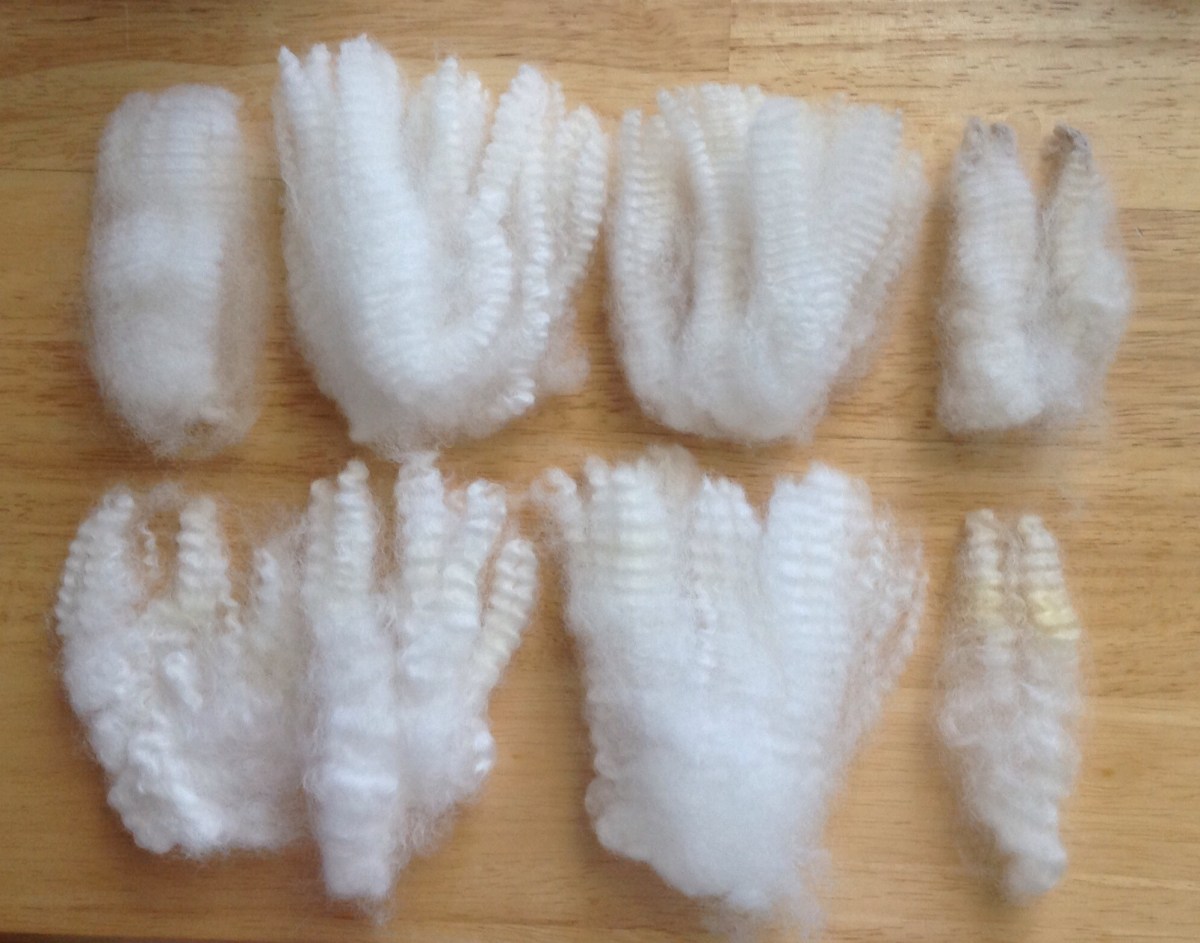 Overall results Top row shows brown stained locks  Bottom row shows yellow stains Both -with example of stain on far right These results are phenomenal